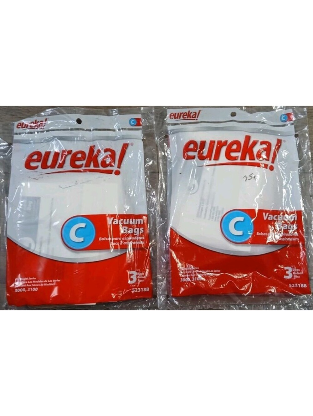 Eureka Type C Vacuum Cleaner Bags New Unused Disposable Two Pack Of 3 - 6 Total
